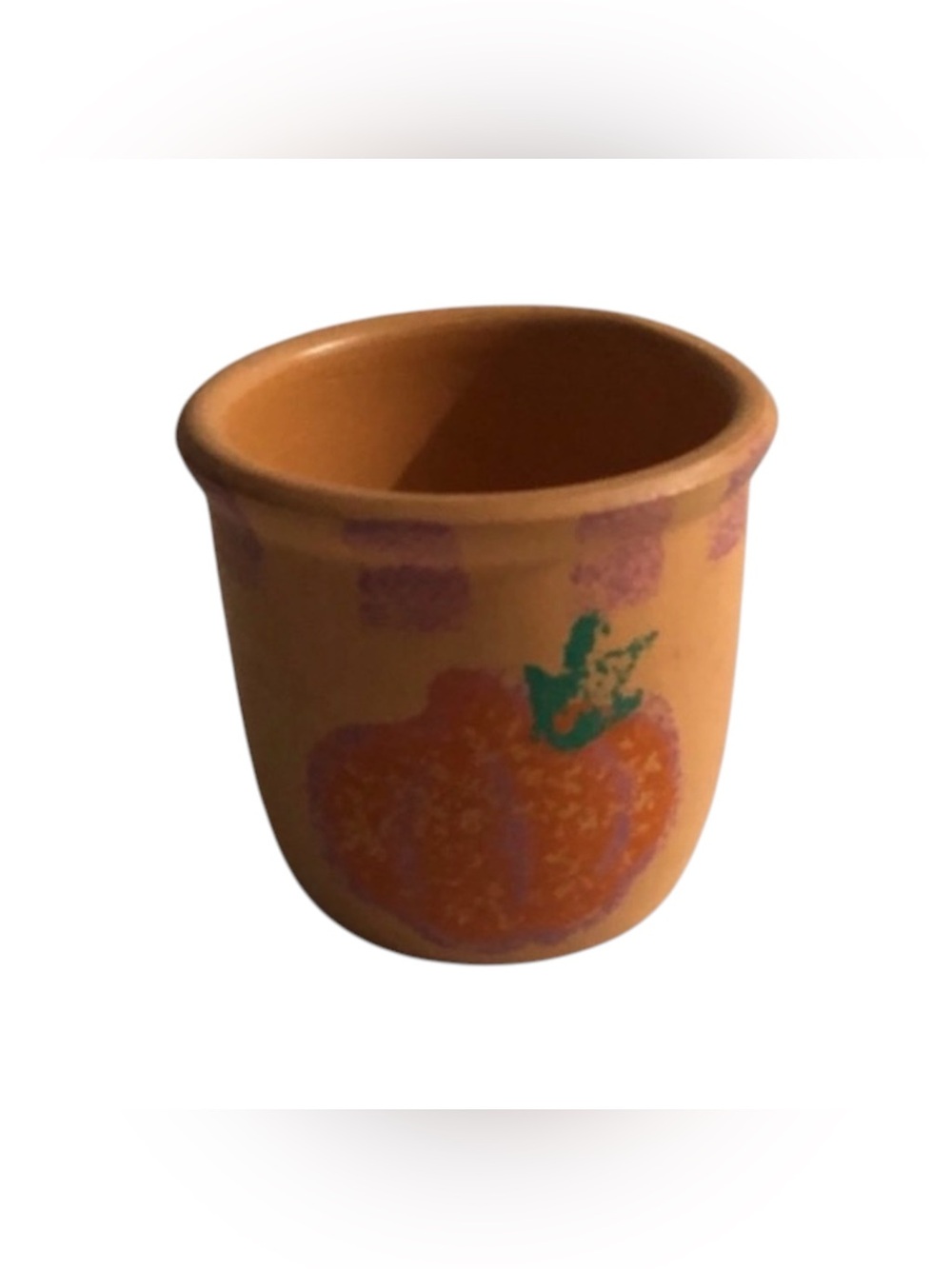 Small Ceramic Halloween Pumpkin Decorative Cup